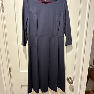 Elegant Navy Blue Boden Dress